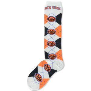 New York Knicks For Bare Feet Argyle Knee High Sock