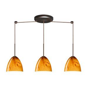 Besa Lighting BEL 3JB 4470HV BR Vila Pendant