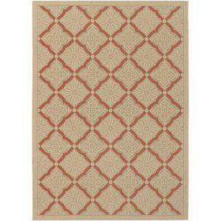 Five Seasons Sorrento/ Cream terra Cotta Area Rug (53 X 76) (CreamSecondary colors Terra CottaPattern FloralTip We recommend the use of a non skid pad to keep the rug in place on smooth surfaces.All rug sizes are approximate. Due to the difference of m