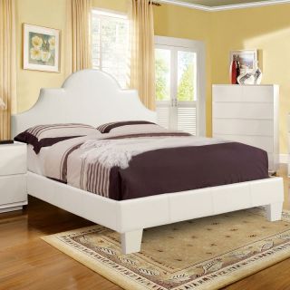 Furniture of America Rocklin Leatherette Platform Bed Multicolor   IDF 7948T,
