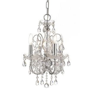 Imperial 4 light Crystal Chandelier In Chrome