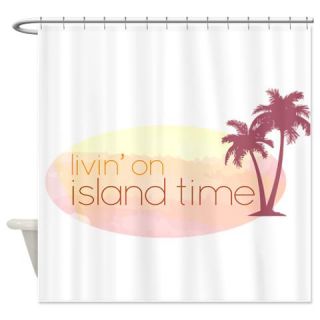 Island time 3 Shower Curtain  Use code FREECART at Checkout