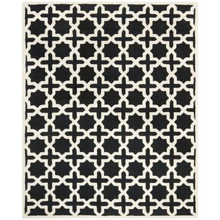 Safavieh Handmade Moroccan Cambridge Black Wool Rug (6 X 9)
