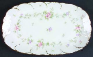 Mikasa Endearment Butter Tray, Fine China Dinnerware   Cream,Bone,Floral,Brushed