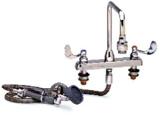 T&S Brass Workboard Faucet, Vacuum Breaker & Gooseneck Faucet, ADA Compliant