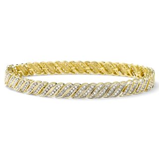 2 CT. T.W. Diamond 10K Yellow Gold Bracelet, Womens