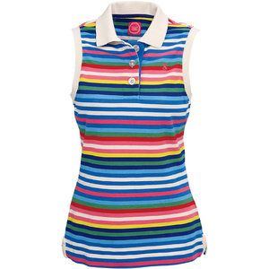 Joules Cheeky Sleeveless Polo Hot Pink Us 12/uk 16
