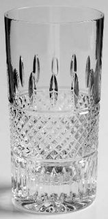 Waterford Irish Lace Highball Glass   Clear,Cut Vertical, Criss Cross