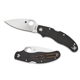 Spyderco Caly 3 Carbon Fiber Pocket Knife (BlackBlade materials ZDP 189Handle materials Carbon fiberBlade length 3.4 inchesHandle length 4.25 inchesDimensions 6.5 inches ong x 2.5 inches wide x 1 inch deepWeight 3 ouncesBefore purchasing this produc