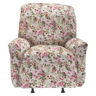 Jersey Large Recliner Slipcover   Floral Pink