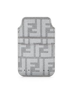 Fendi Logo Case for iPhone 5   Grey