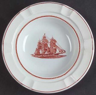 Wedgwood Flying Cloud Rust Large Ashtray, Fine China Dinnerware   Rust Ship In C
