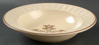 Pfaltzgraff Village (Made In Usa) Large Bowl with Wicker Trim, Fine China Dinner