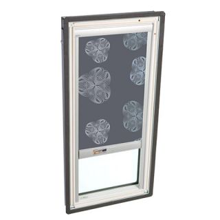 Velux FS C06 2005DS12 Skylight, 21 x 453/4 Fixed DeckMounted w/Tempered LowE3 Glass amp; Gray Solar Powered Blackout Blind