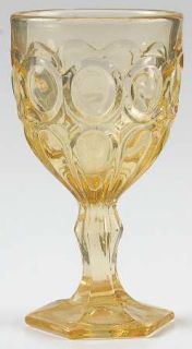 Fostoria Moonstone Yellow Wine Glass   Stem #2882, Yellow, Heavy Pressed