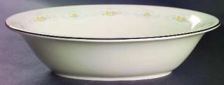 Pickard Minuet 9 Oval Vegetable Bowl, Fine China Dinnerware   Blue&White Design