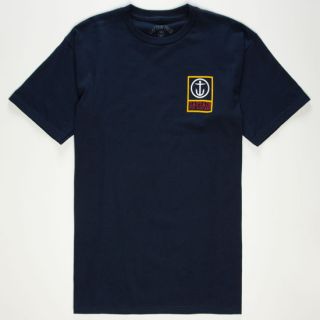 Boxed Out Mens T Shirt Navy In Sizes Small, Medium, X Large, Large,