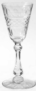 Cambridge King Edward Cordial Glass   Stem #3700, Cut #821