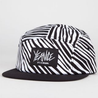 The Wild Style Mens 5 Panel Hat Black/White One Size For Men 213711125