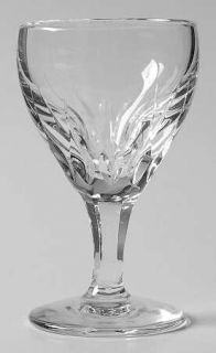 Josair Dorette Cordial Glass   Vertical Cuts On Bowl,Multi Sided Stem