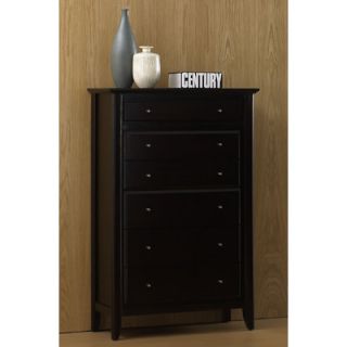 Modus Modus City II 6 Drawer Chest 1X5084 Finish Mahogany