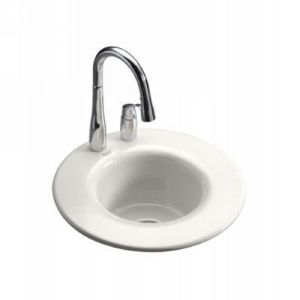 Kohler K 6490 3 0 Cordial Cordial Self Rimming Entertainment Sink with 3 Hole Dr