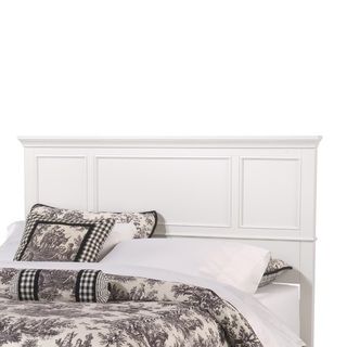 Naples White King Headboard (WhiteMaterials Hardwood solids and engineered wood Finish WhiteDimensions 52 inches high x 80.75 inches wide x 2.5 inches deepModel 5530 601Assembly required.< )