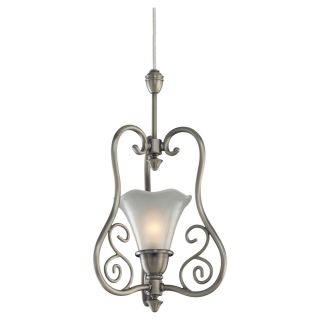 Sea Gull Lighting 1 light Antique Brushed Nickel Finish Transition Pendant