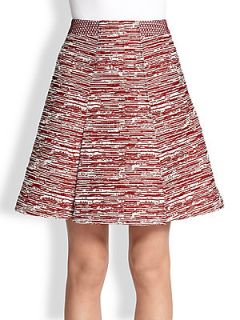 Proenza Schouler Pleated Skirt   Crimson Combo