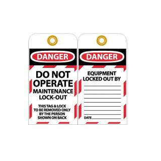 Nmc Work Specific Danger Lockout Tags   Danger Do Not Operate Maintenance Lock Out