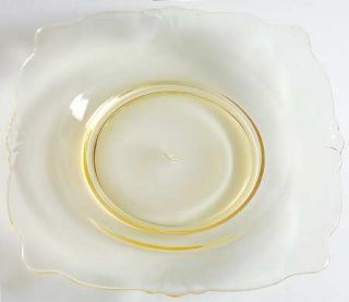 Heisey Empress Sahara (Stem #1401) Square Bread and Butter Plate   Stem #1401, N