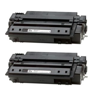 Hp Q7551x (51x) High Yield Black Compatible Laser Toner Cartridge (pack Of 2) (BlackPrint yield 13,000 pages at 5 percent coverageNon refillableModel NL 2x HP Q7551X TonerThis item is not returnable  )