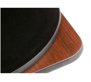 Oak Street Mfg 30 Round Pedestal Table   Bar Height, Reversible Mahogany/Black Surface