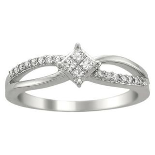 1/4 CT.T.W. Diamond Anniversary Ring in 14K White Gold   Size 7.5