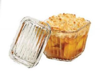 Anchor 2 Cup Dish w/ Glass Lid