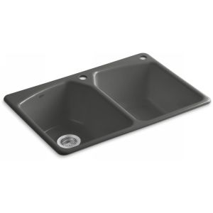 Kohler K 6491 2R 58 Tanager Tanager Self Rimming Kitchen Sink With 2 Hole Faucet