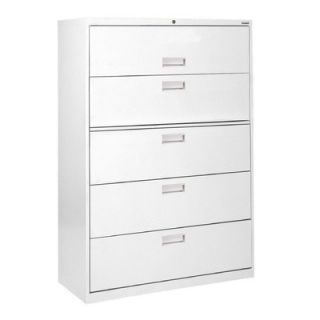 Sandusky 600 Series Lateral File Cabinet LF6A425 Finish White