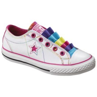 Girls Converse One Star Fancy Sneaker   White 3.5