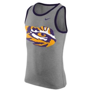 Nike College Logo (LSU) Mens Tank Top   Dark Grey Heather