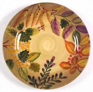 Home Trends Shadowwood Dinner Plate, Fine China Dinnerware   Leaves & Flowers On