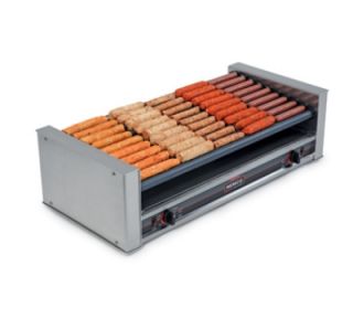 Nemco Slanted Hot Dog Grill w/ Chrome Rollers & 27 Hot Dog Capacity, 120/1 V