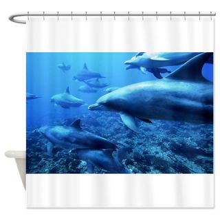  Group Of Dolphins Shower Curtain  Use code FREECART at Checkout