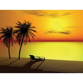 Brewster Home Fashoins Yellow Sunset Wall Mural (SmallSubject LandscapesImage dimensions 96 inches x 126 inchesOutside dimensions 96 inches x 126 inches )