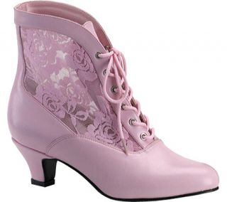 Womens Funtasma Dame 05   Baby Pink PU/Lace Boots