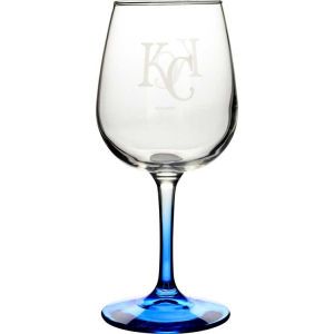 Kansas City Royals Boelter Brands Satin Etch Wine Glass