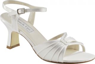 Womens Touch Ups Lana   White Satin Ornamented Shoes