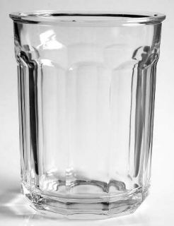 Gibson Crystal Andover Flat Tumbler   Clear,Panels,Rolled Lip,No Trim