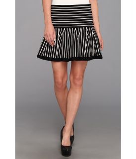 Juicy Couture Flounce Skirt w/ Stripes Womens Skirt (Black)