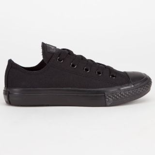 Chuck Taylor All Star Low Boys Shoes Black Monochrome In Sizes 2, 1, 2