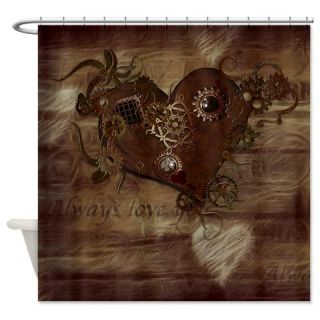  Steampunk Love Shower Curtain  Use code FREECART at Checkout